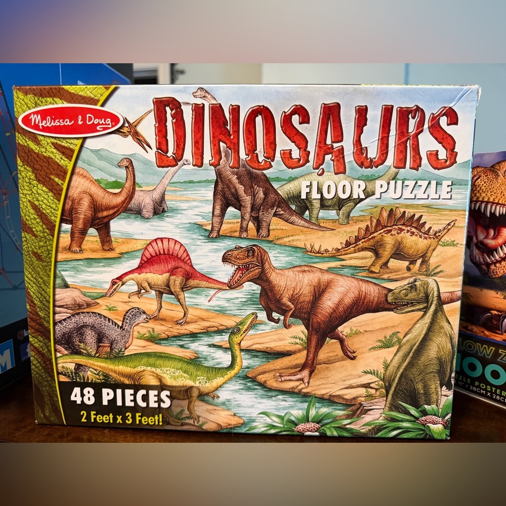 Melissa & Doug Dinosaurs Floor Puzzle - Vibrant Colors
